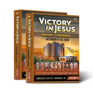 24 DVDs of the Victory in Jesus Prophecy Conference in Norman, Oklahoma AND a copy of Dr. Paul Wilkinson’s new book, The Beautiful Simplicity of the Rapture
