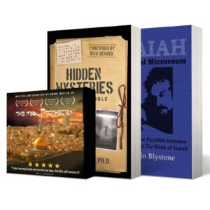 Isaiah: A Biblical Microcosm by Dustin Blystone and Hidden Mysteries and the Bible: Secrets Revealed by Pastor Larry Ollison, plus a free copy of The Final Prophecies DVD.